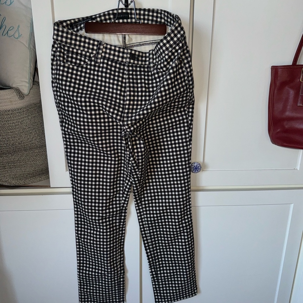 STRETCH CORDUROY STRAIGHT LEG PANTS - BUFFALO CHECK Women’s 12/14